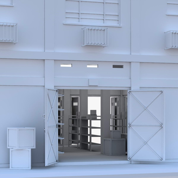 3ds max building city store - City Store by Gravistar