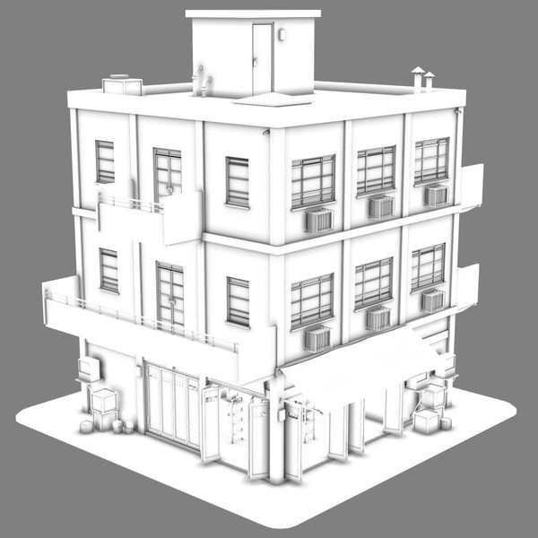 3ds max building city store - City Store by Gravistar