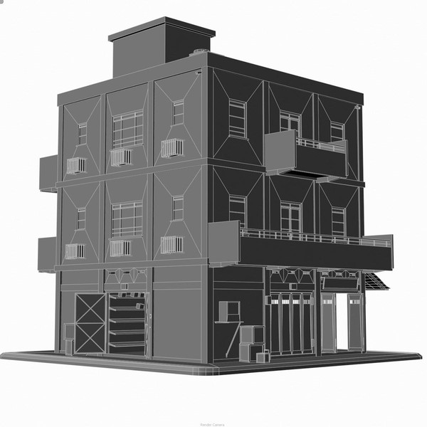 3ds max building city store - City Store by Gravistar