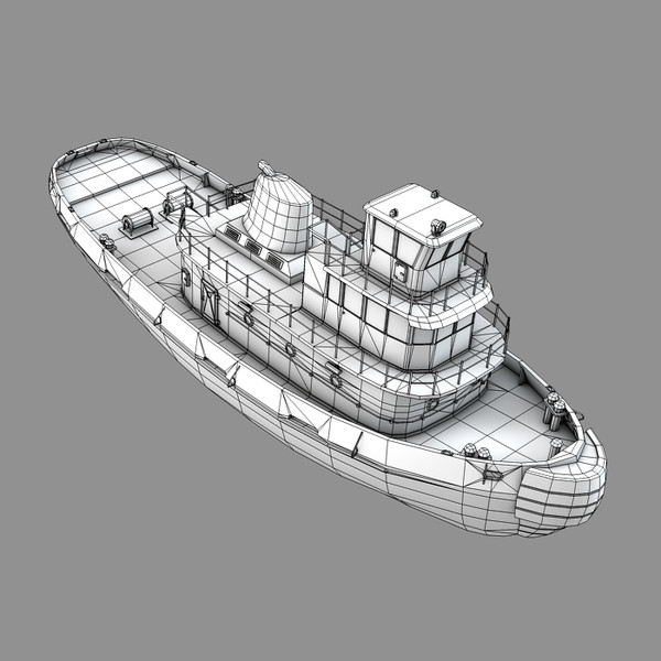 3d tug tugboat boat model - Old Tugboat by NesAn Studio