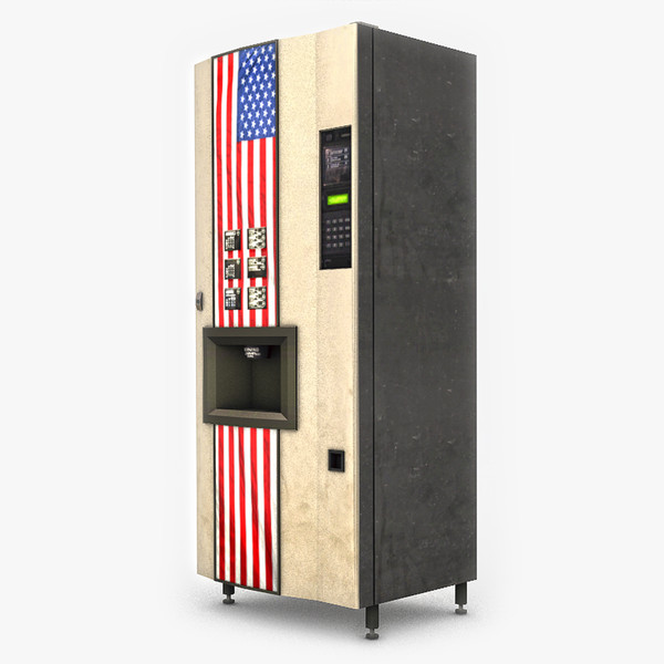 3d american vending machine model - American Flag Vending Machine by NesAn Studio