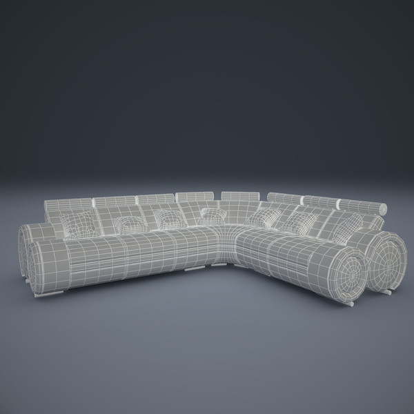 3d ultra modern sofa corner - Ultra Modern Sofa Corner by mindFreeArtist