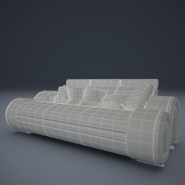 3dsmax ultra modern sofa 3x - Ultra Modern Sofa 3x by mindFreeArtist