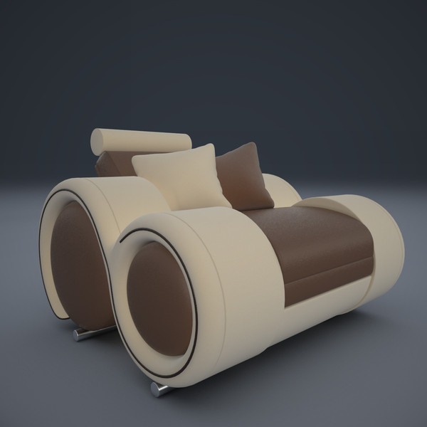 ultra modern armchair 3d max - Ultra Modern Armchair by mindFreeArtist