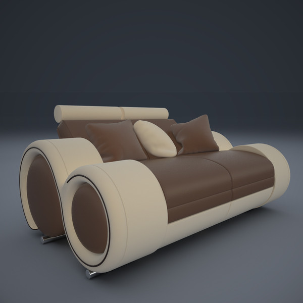 3d model ultra modern sofa 2x - Ultra Modern Sofa 2x... by mindFreeArtist