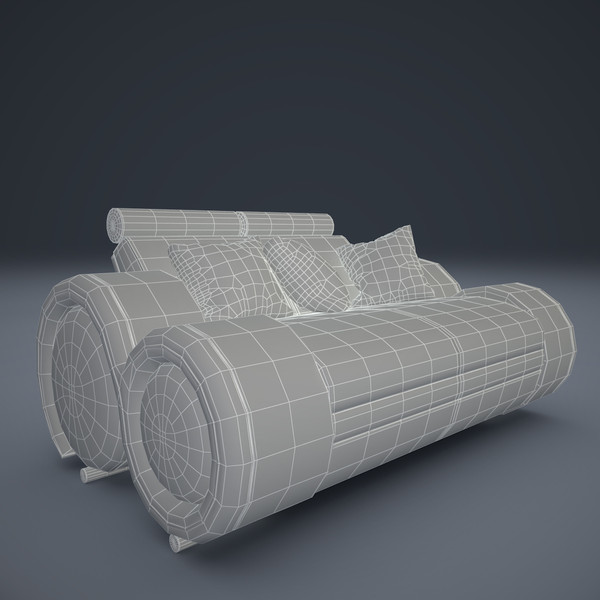3d model ultra modern sofa 2x - Ultra Modern Sofa 2x... by mindFreeArtist