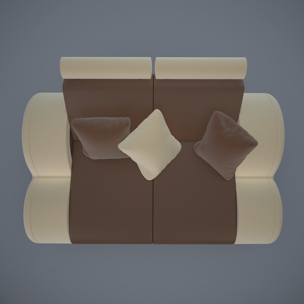 3d model ultra modern sofa 2x - Ultra Modern Sofa 2x... by mindFreeArtist