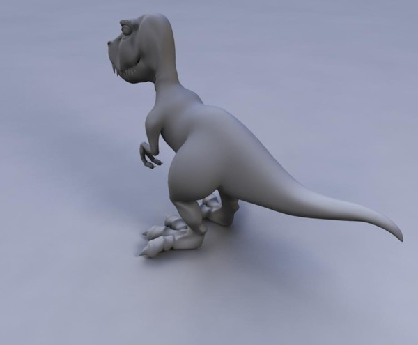 cartoon tyrannosaurus rex 3d obj - Cartoon Dinosaur by dante_es