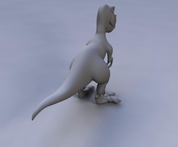 cartoon tyrannosaurus rex 3d obj - Cartoon Dinosaur by dante_es