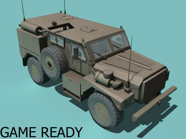cougar armored vehicle max - Cougar H MRAP desert version by kapitan_21