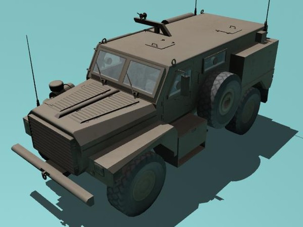 cougar armored vehicle max - Cougar H MRAP desert version by kapitan_21