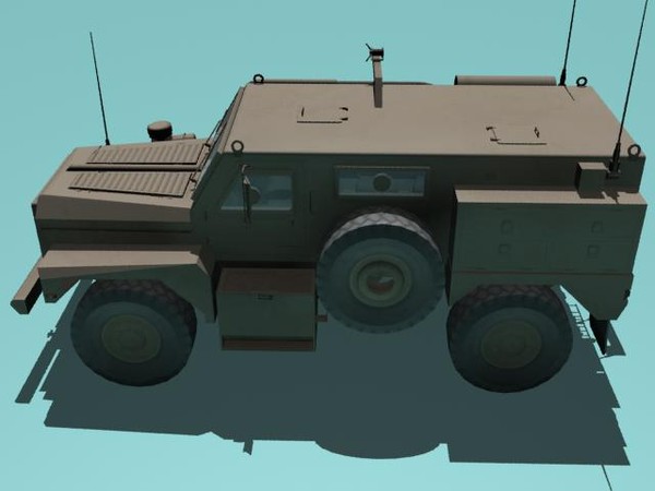 cougar armored vehicle max - Cougar H MRAP desert version by kapitan_21