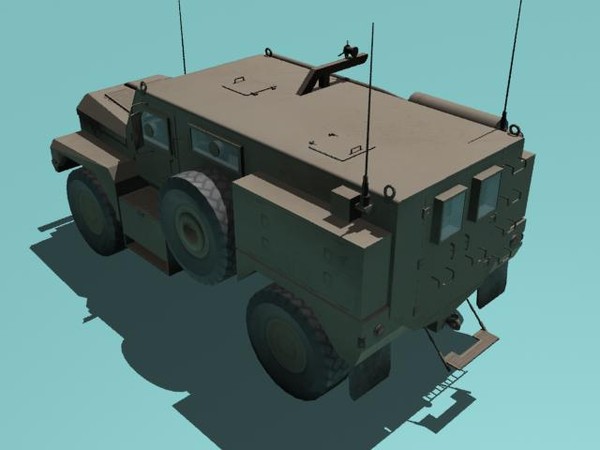cougar armored vehicle max - Cougar H MRAP desert version by kapitan_21