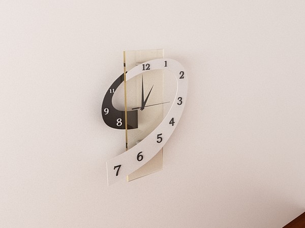 clock 3d model - clock by mimarburak3