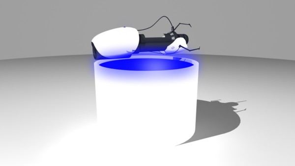 portal gun 3d blend - Portal Gun... by somethinthtpops