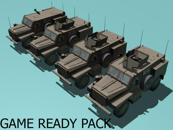3d model cougar h mrap - Cougar H MRAP Pack by kapitan_21