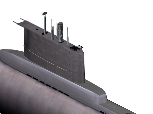 german type 209 1200 3d model - Type 209 class 1200 submarine... by FangioDesign