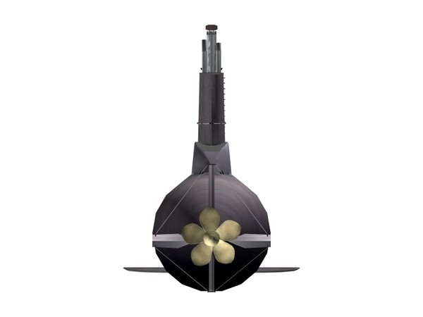 german type 209 1200 3d model - Type 209 class 1200 submarine... by FangioDesign