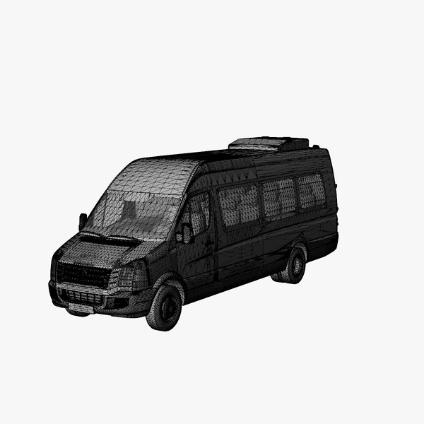 crafter bus 2011 3d lwo - VW Crafter Bus 2011 by DreiDe