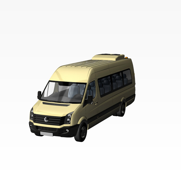 crafter bus 2011 3d lwo - VW Crafter Bus 2011 by DreiDe