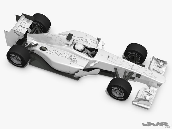 3d generic f1 race car - Generic F1 2012 Race Car by jvr3D