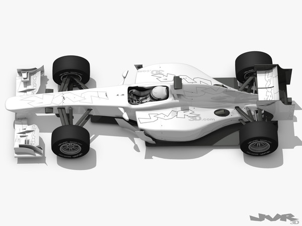 3d generic f1 race car - Generic F1 2012 Race Car by jvr3D