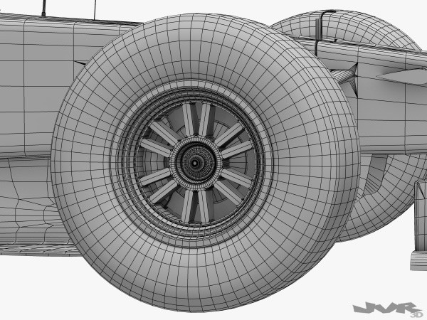 3d generic f1 race car - Generic F1 2012 Race Car by jvr3D