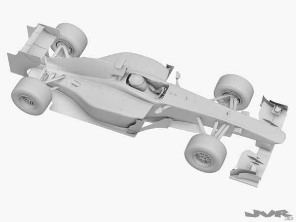 3d generic f1 race car - Generic F1 2012 Race Car by jvr3D