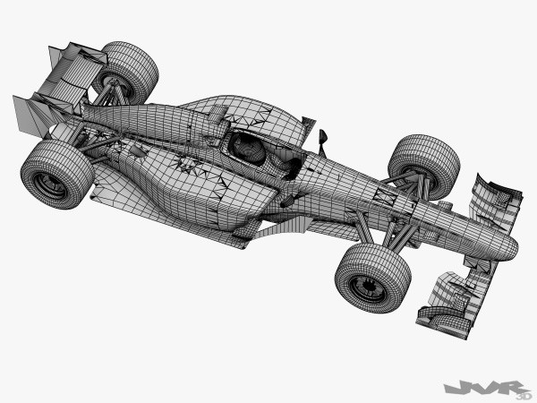 3d generic f1 race car - Generic F1 2012 Race Car by jvr3D