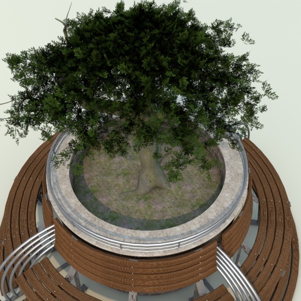 street bench 3d model - Park_bench2 by ERLHN