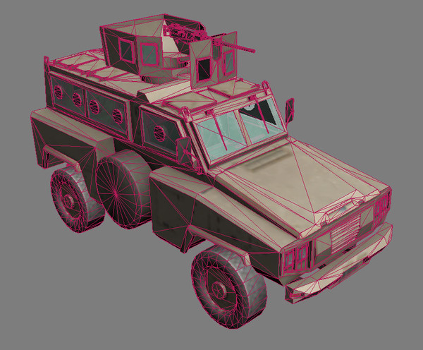 3d rg-31 nyala - RG-31 Nyala MRAP with Machine Gun M2 desert version by kapitan_21
