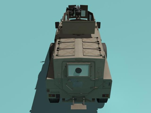 rg-31 nyala 3d model - RG-31 Nyala MRAP with Grenade Launcher Mk19 desert version by kapitan_21