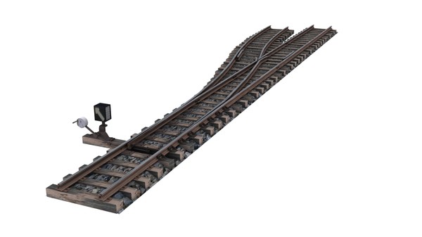 3d rail switch - Rail switch by oguz33