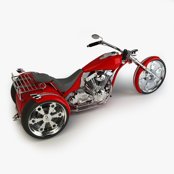 custom trike chopper 3d fbx - Trike Chopper by platinum3dmodels
