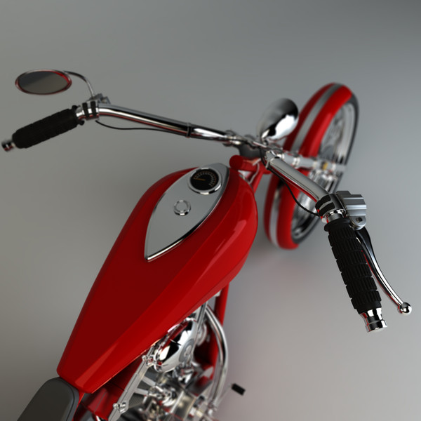custom trike chopper 3d fbx - Trike Chopper by platinum3dmodels