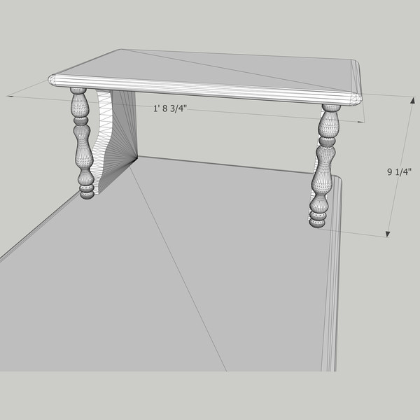 century lane end table 3ds - Lane End Table by chaosfractal