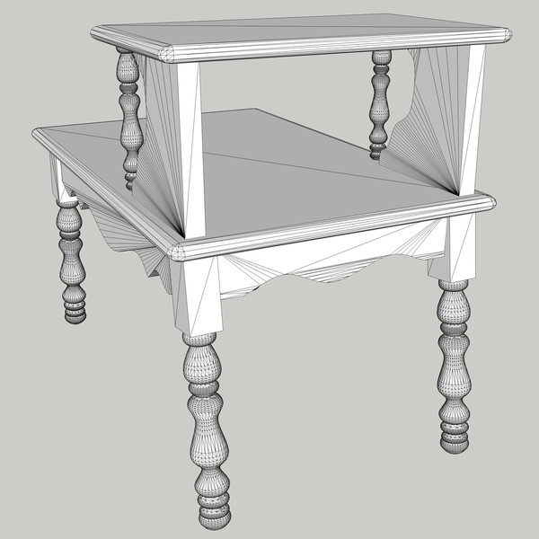 century lane end table 3ds - Lane End Table by chaosfractal