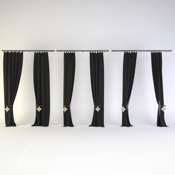 3d velvet drapery - velvet drapery by eve.happy