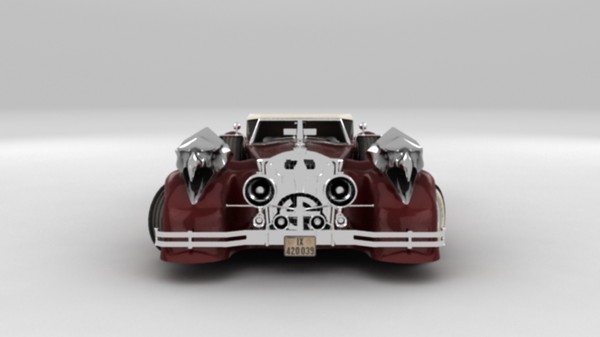 rolls royce steampunk 3d model - SteamPunk Car by Render Steel