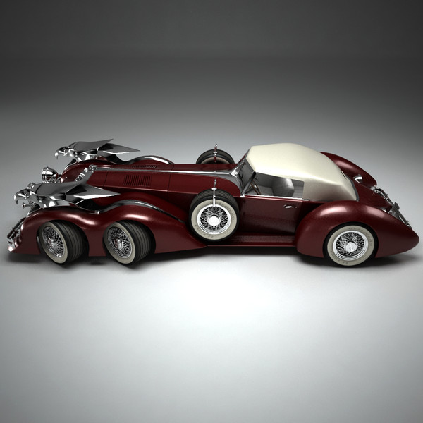 rolls royce steampunk 3d model - SteamPunk Car by Render Steel