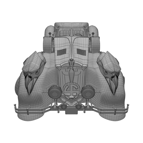 rolls royce steampunk 3d model - SteamPunk Car by Render Steel