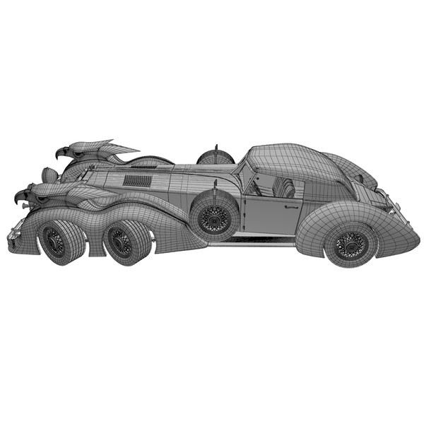 rolls royce steampunk 3d model - SteamPunk Car by Render Steel