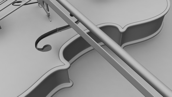violin 3d model - 3D highpoly Violin by Angelaantunes3d