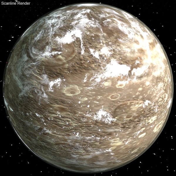 clouds star atmosphere 3d model - Ruin World by 3DUniverse Pro