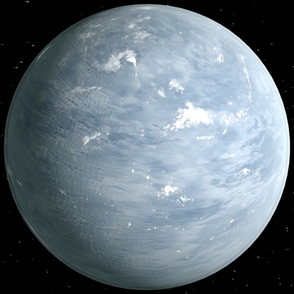 3d clouds planet model - Frozen World by 3DUniverse Pro