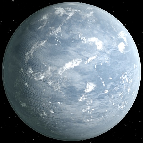 3d clouds planet model - Frozen World by 3DUniverse Pro