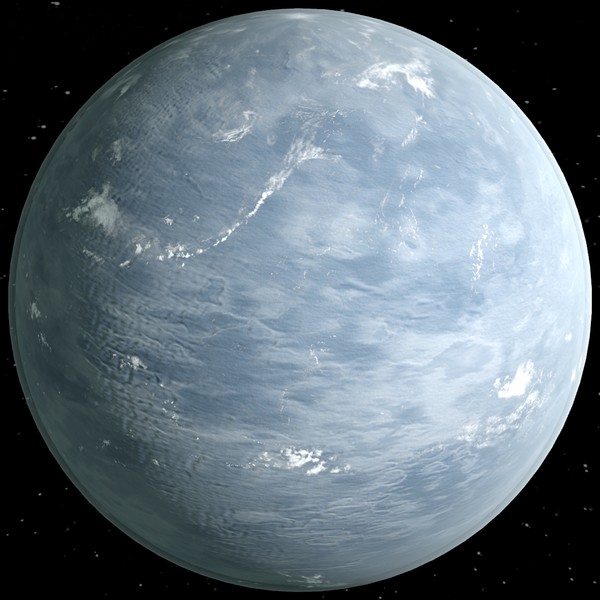 3d clouds planet model - Frozen World by 3DUniverse Pro
