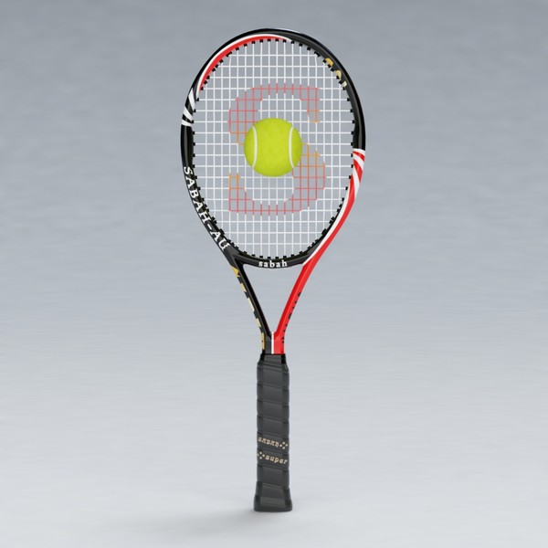 tennis racket ball max - Tennis Racket and Ball 01 by sabah_au