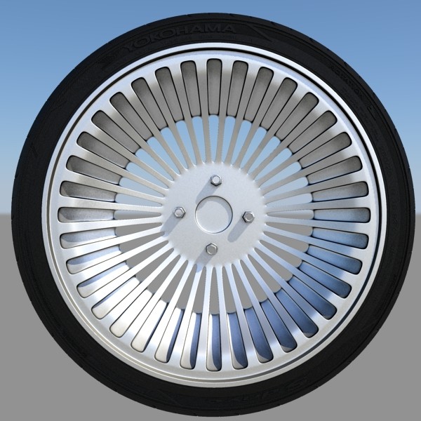 3d model of yokohama s-drive tire rim - Tire s-drive by DimitarK