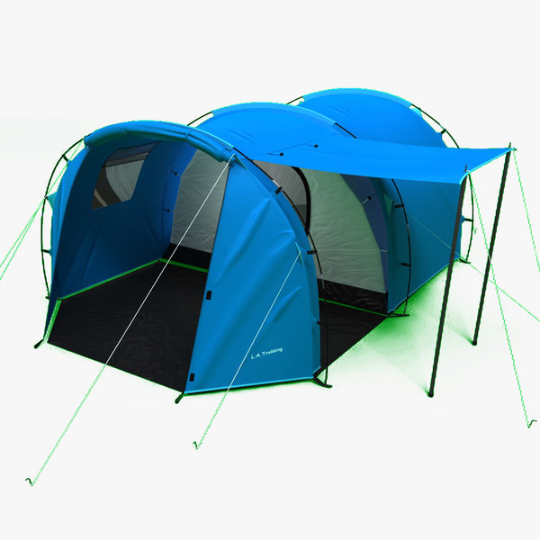 tunnel trekking tent 3ds - Tunnel Trekking Tent by 3d_molier